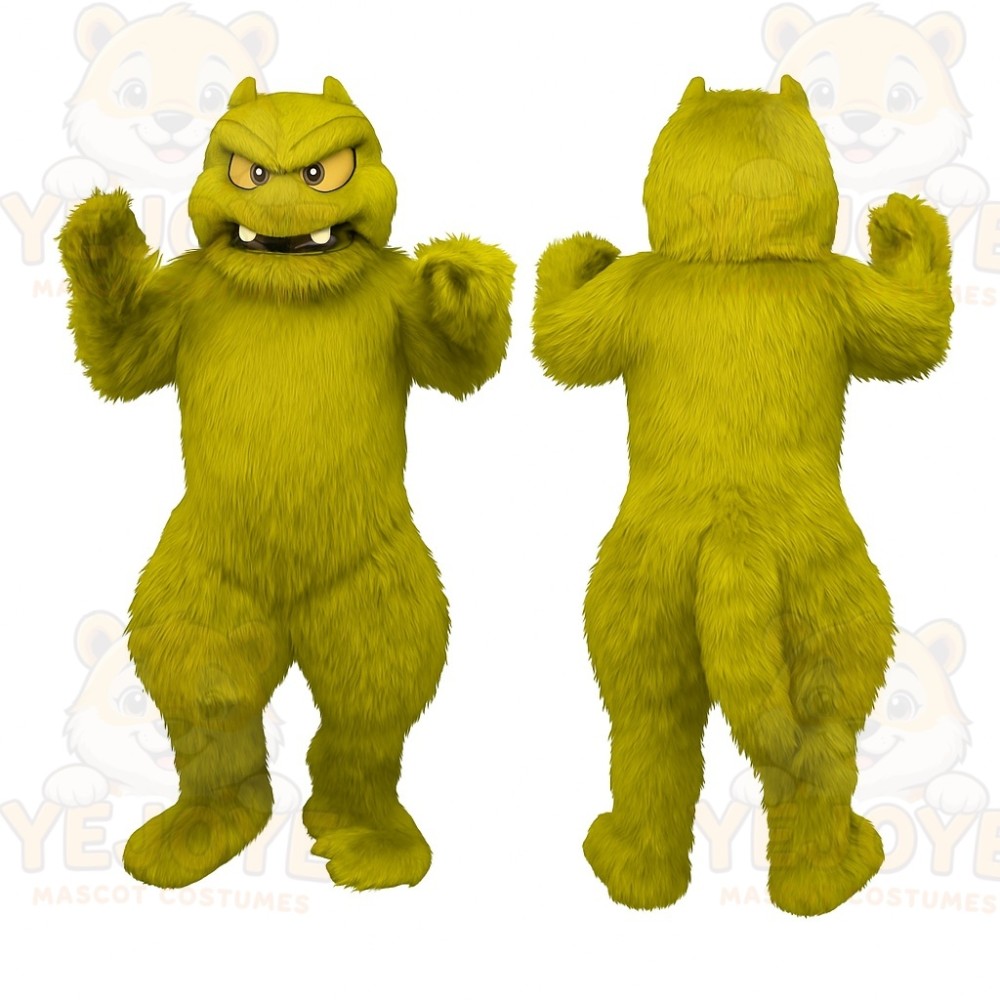 Yellow Monster Mascot Costume