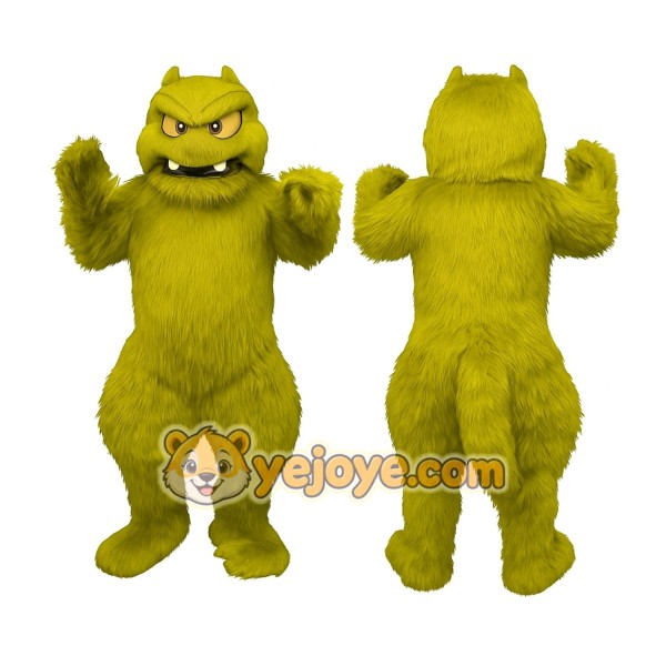 Yellow Monster Mascot Costume