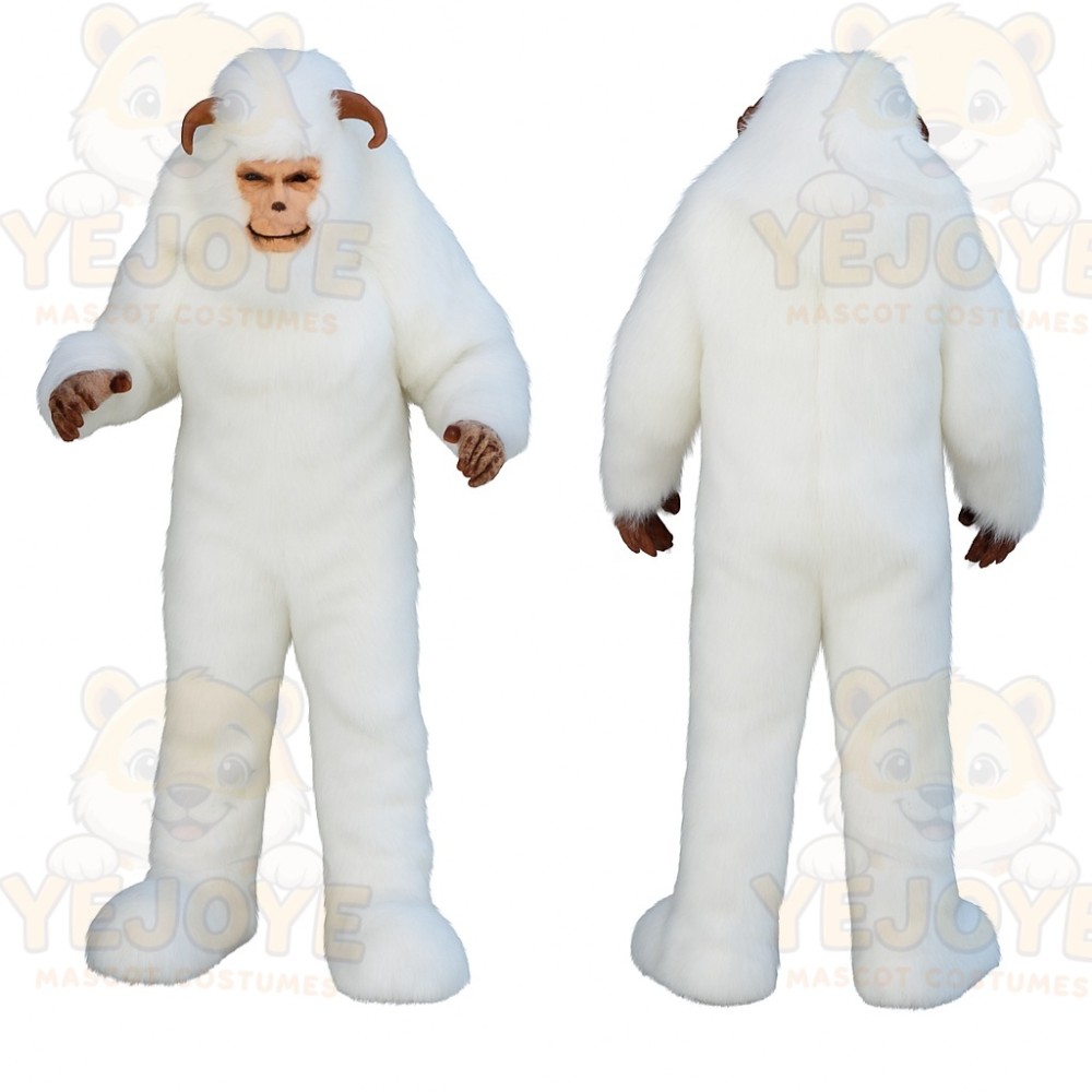 White Monkey Mascot Costume