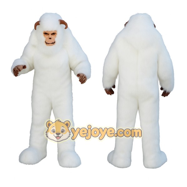 White Monkey Mascot Costume