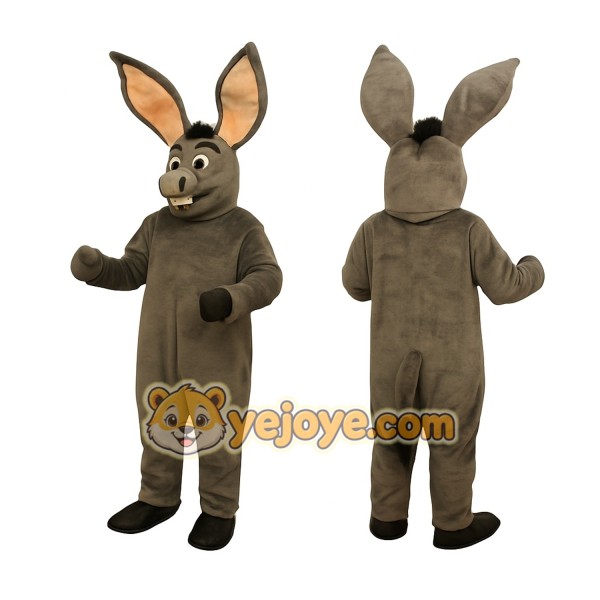 Gray Donkey Mascot Costume