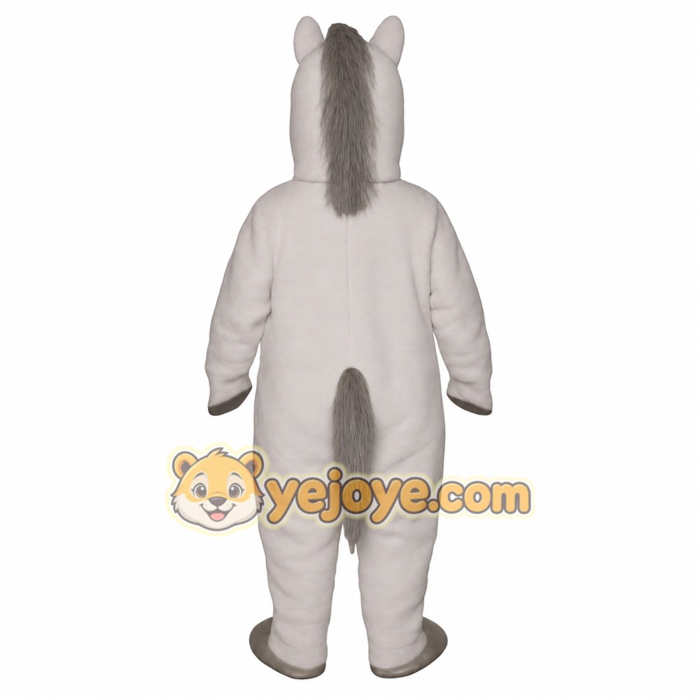 White Unicorn Mascot Costume