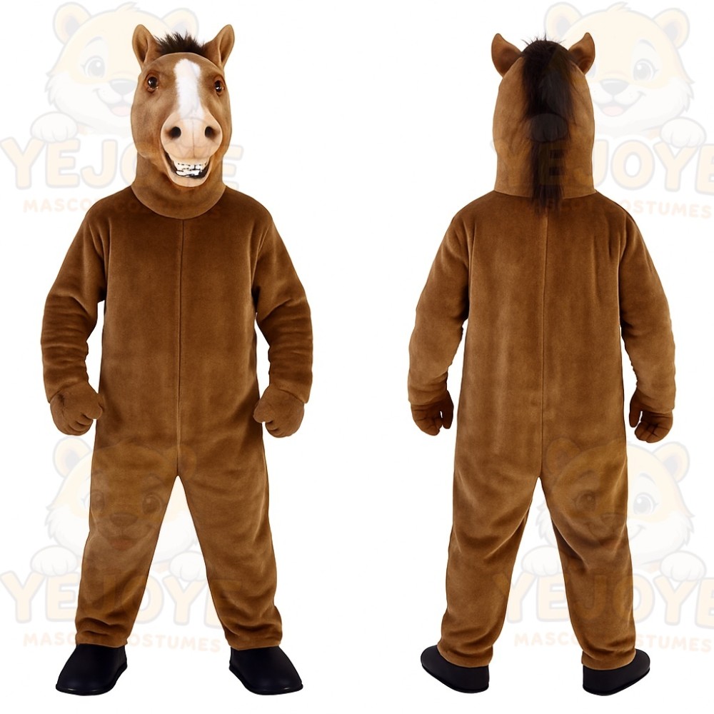 Brown Horse Mascot Costume