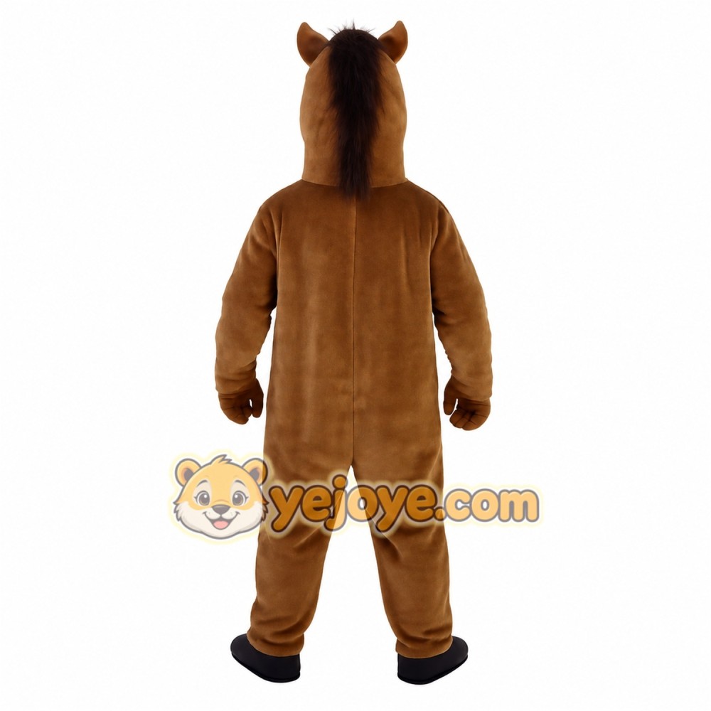 Brown Horse Mascot Costume Brown Horse Mascot Costume