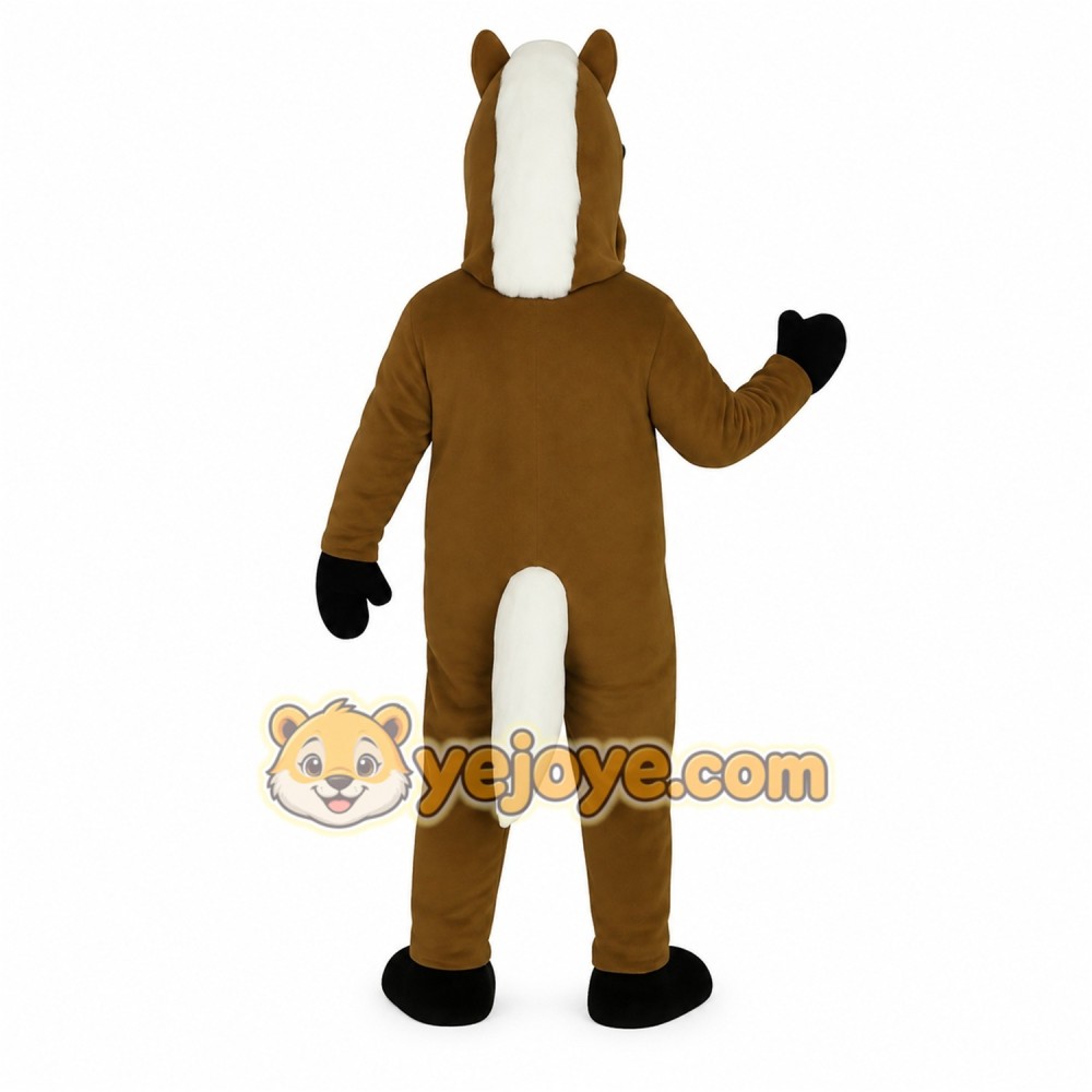 Brown Horse Mascot Costume Brown Horse Mascot Costume