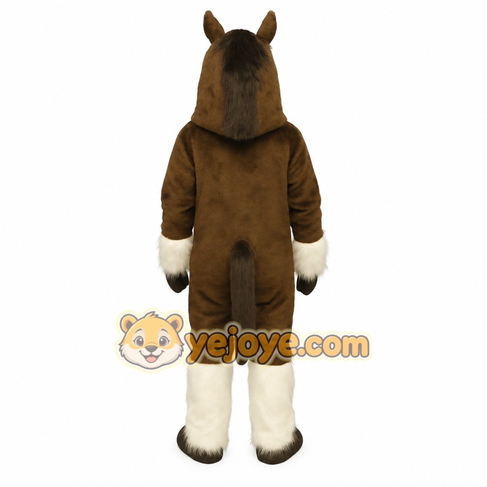 Brown Horse Mascot Costume Brown Horse Mascot Costume
