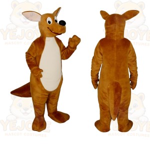 Brown Kangaroo Mascot Costume