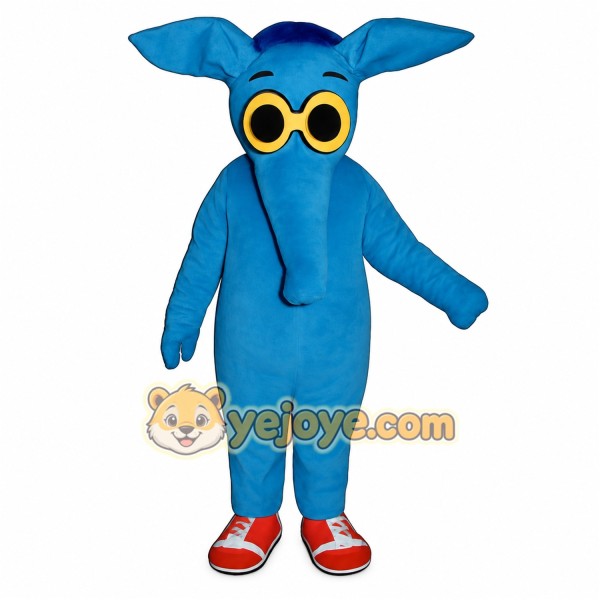 Blue Elephant Mascot Costume