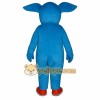 Blue Elephant Mascot Costume Blue Elephant Mascot Costume