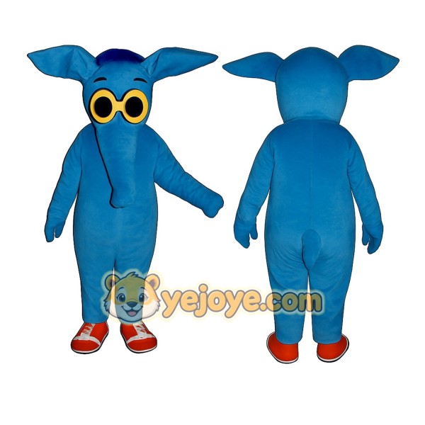 Blue Elephant Mascot Costume