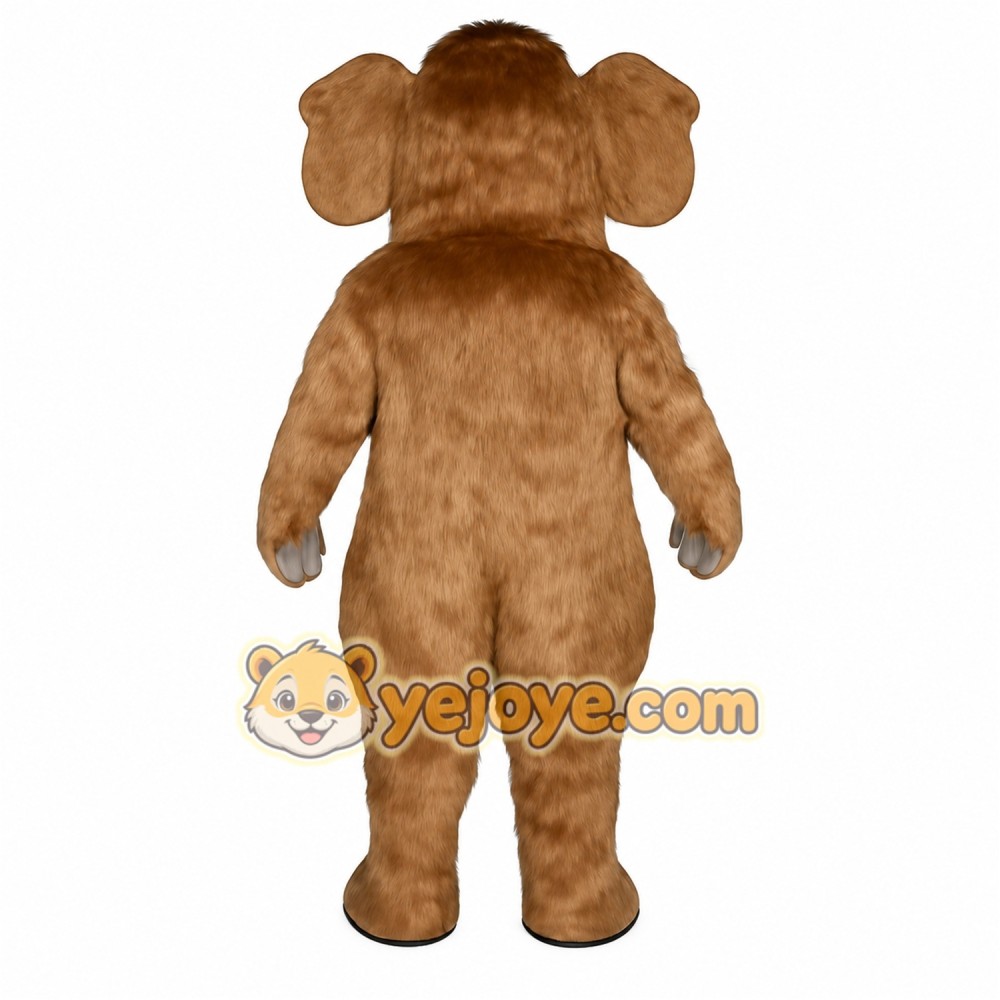 Brown Mammoth Mascot Costume Brown Mammoth Mascot Costume