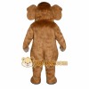 Brown Mammoth Mascot Costume Brown Mammoth Mascot Costume