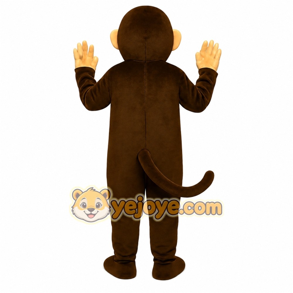 Brown Monkey Mascot Costume Brown Monkey Mascot Costume