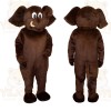 Brown Elephant Mascot Costume