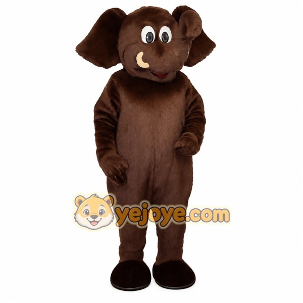 Brown Elephant Mascot Costume