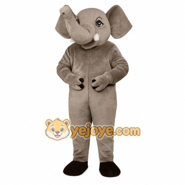 Brown Elephant Mascot Costume