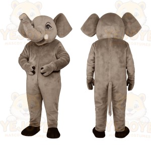 Brown Elephant Mascot Costume