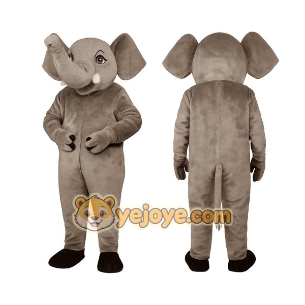 Brown Elephant Mascot Costume