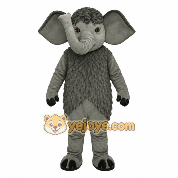 Gray Elephant Mascot Costume