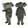 Gray Elephant Mascot Costume