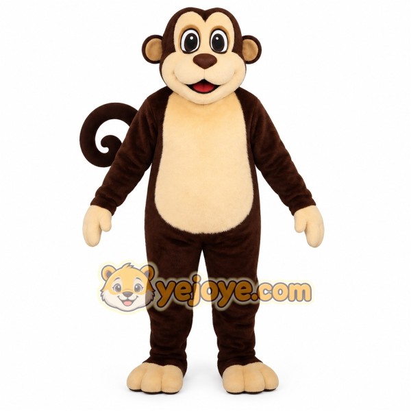Brown Monkey Mascot Costume Brown Monkey Mascot Costume