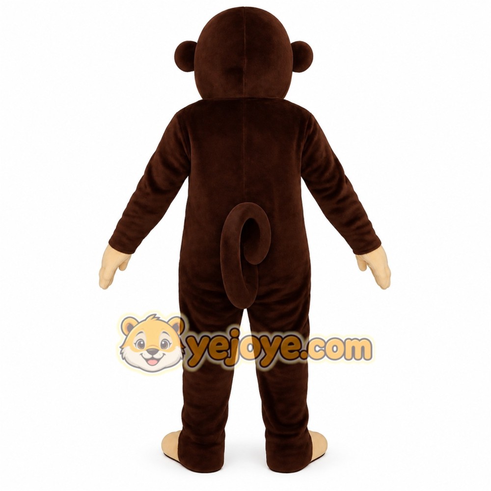 Brown Monkey Mascot Costume Brown Monkey Mascot Costume