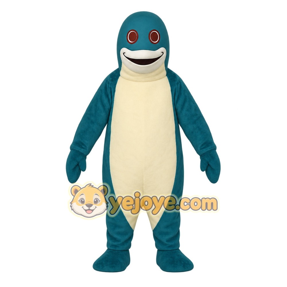 Teal Animal Mascot Costume Teal Animal Mascot Costume