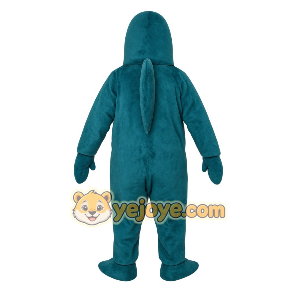 Teal Animal Mascot Costume Teal Animal Mascot Costume