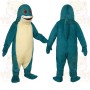 Teal Animal Mascot Costume