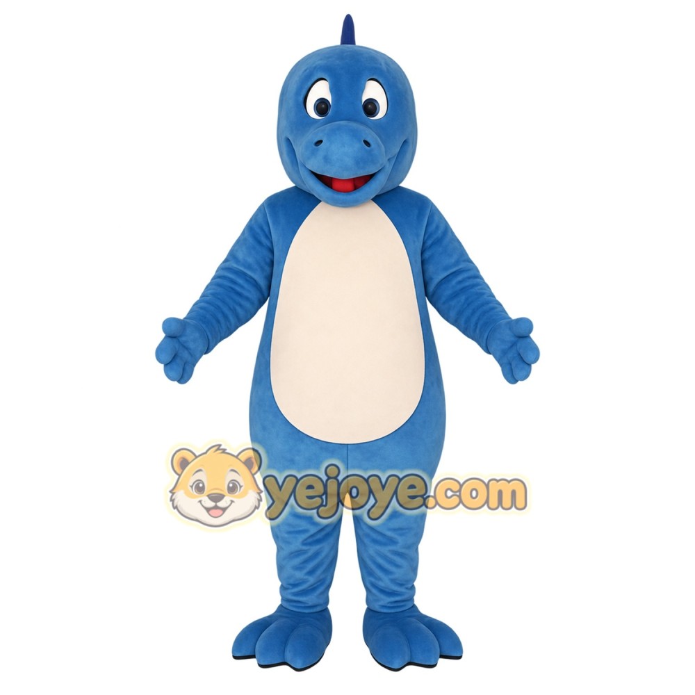 Blue Dinosaur Mascot Costume Blue Dinosaur Mascot Costume