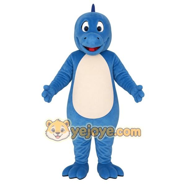 Blue Dinosaur Mascot Costume
