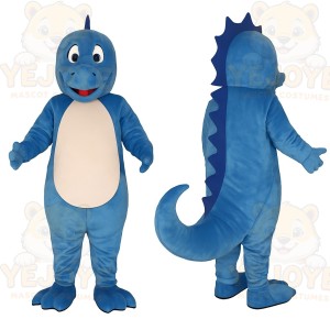 Blue Dinosaur Mascot Costume