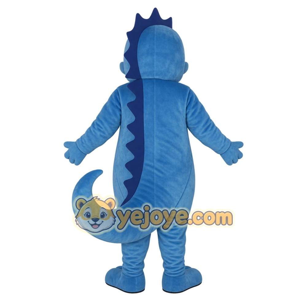 Blue Dinosaur Mascot Costume Blue Dinosaur Mascot Costume