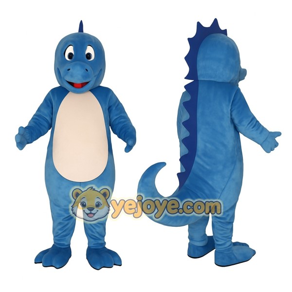 Blue Dinosaur Mascot Costume