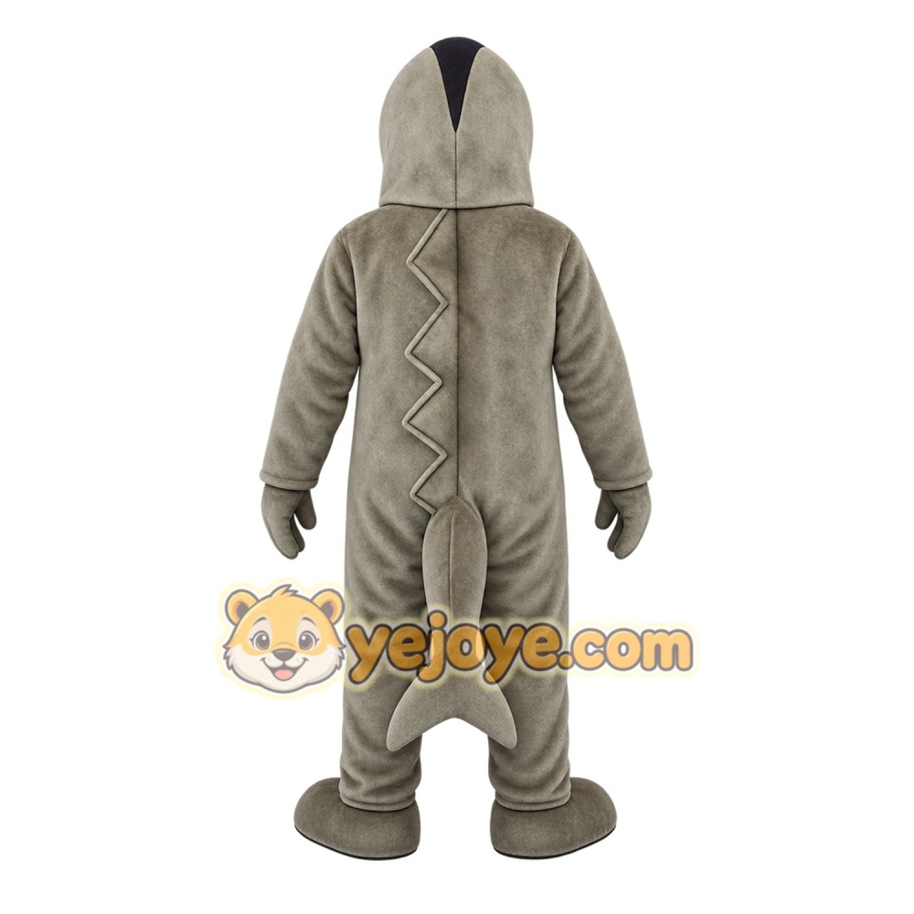 Gray Shark Mascot Costume Gray Shark Mascot Costume