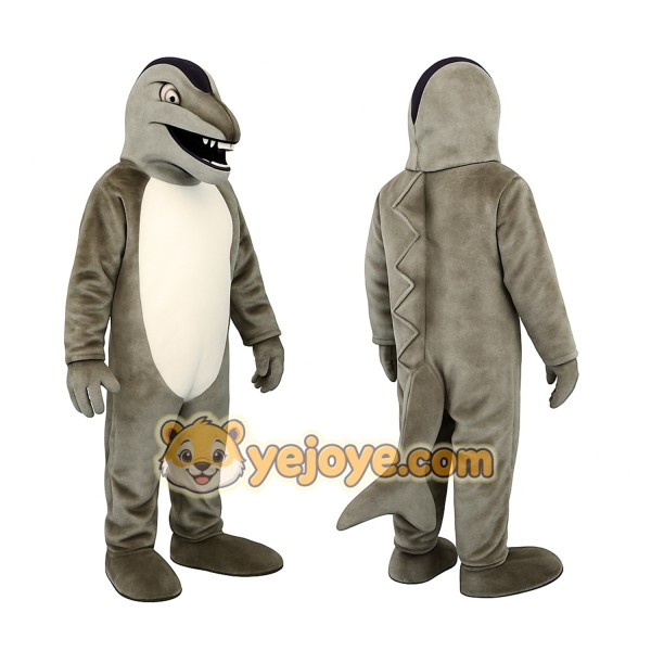 Gray Shark Mascot Costume