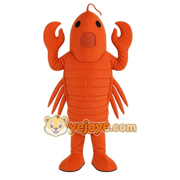 Orange Lobster Mascot Costume