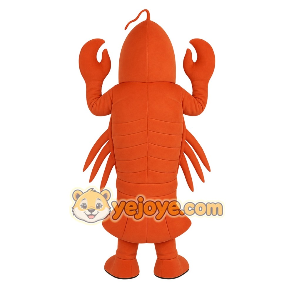 Orange Lobster Mascot Costume