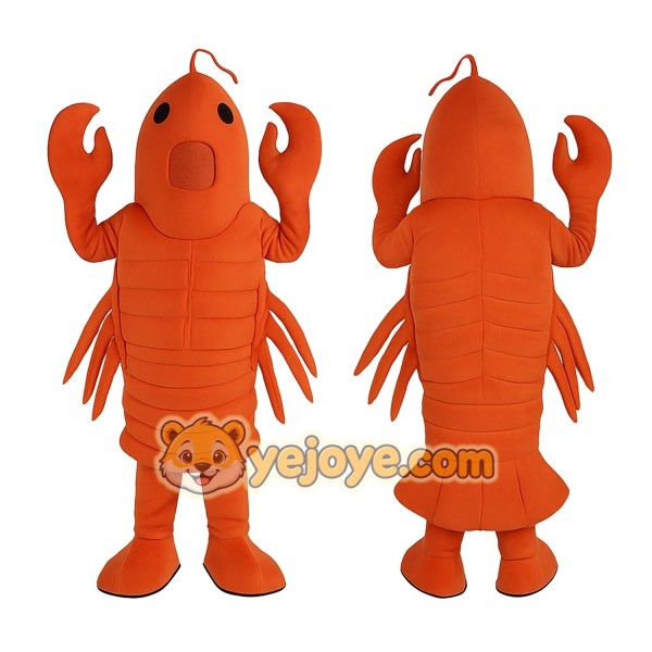 Orange Lobster Mascot Costume