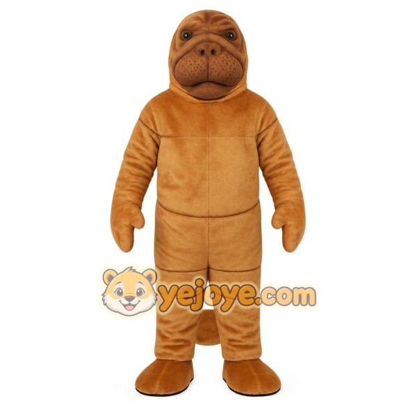 Brown Seal Mascot Costume