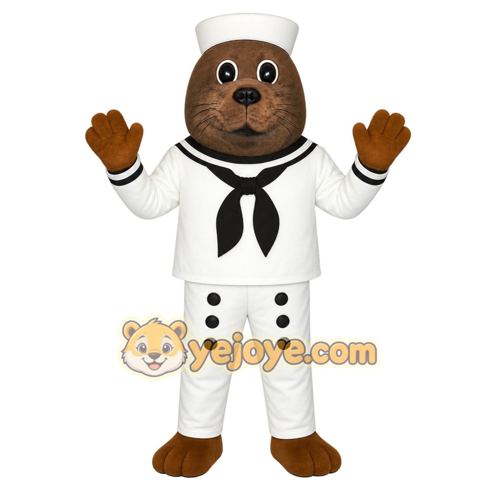 White Seal Mascot Costume White Seal Mascot Costume