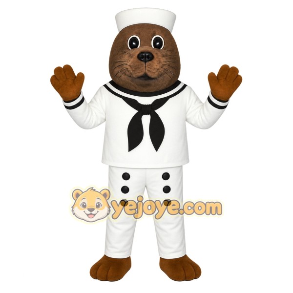 White Seal Mascot Costume