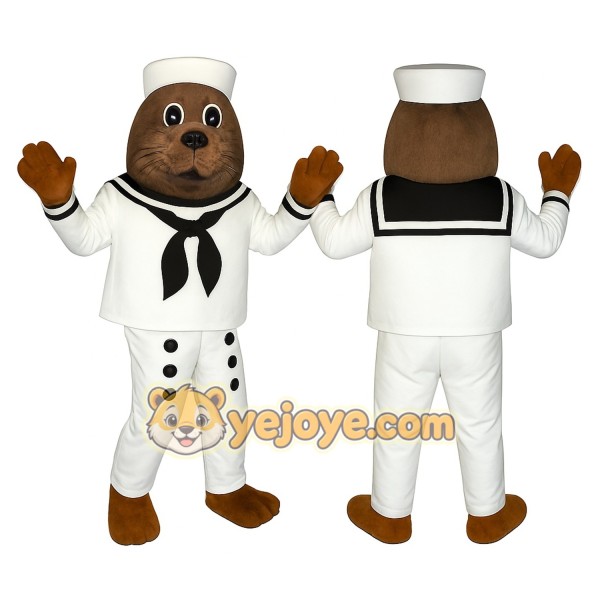 White Seal Mascot Costume