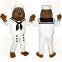 White Seal Mascot Costume