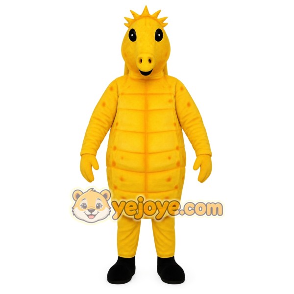 Yellow Seahorse Mascot Costume Yellow Seahorse Mascot Costume