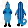 Blue Seahorse Mascot Costume
