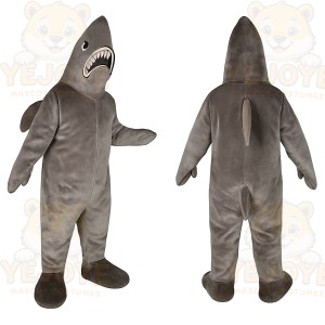 Gray Shark Mascot Costume