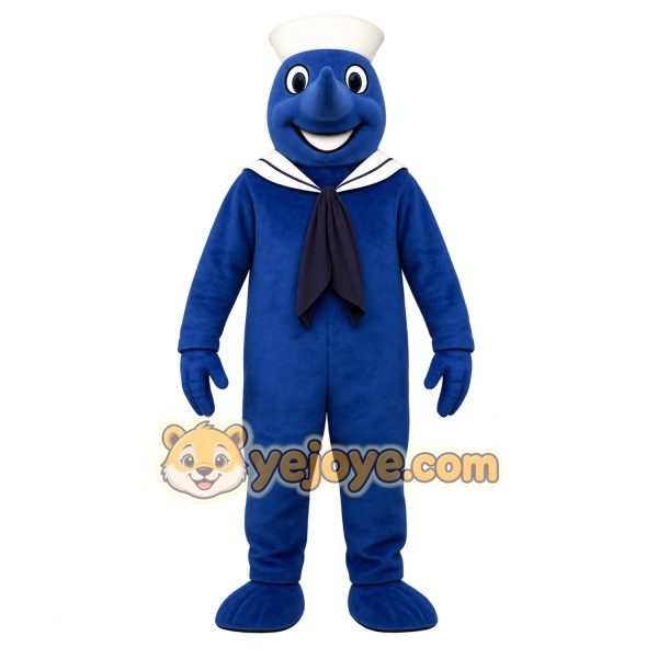 Blue Dolphin Mascot Costume