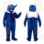 Blue Dolphin Mascot Costume