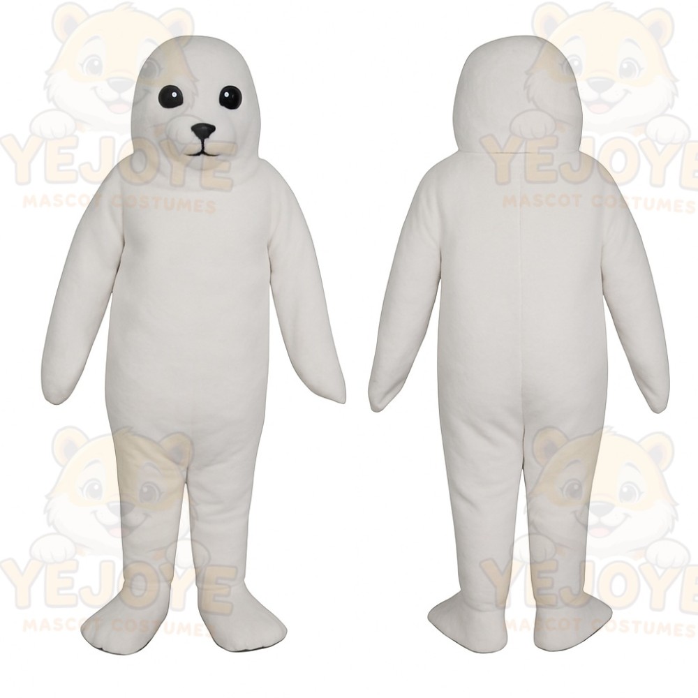White Seal Mascot Costume